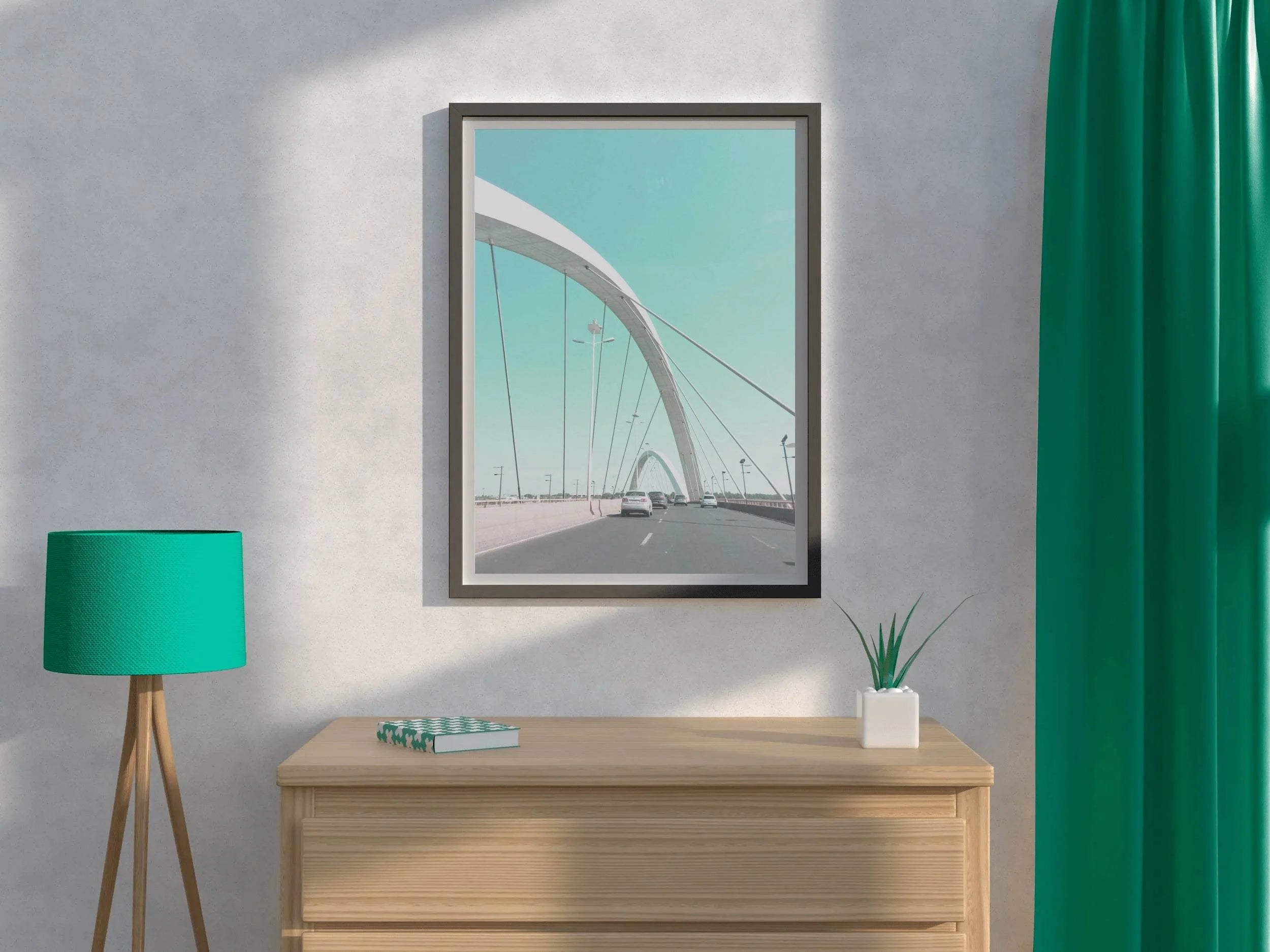 Pastel Arched Bridge Wall Art - beink online art store