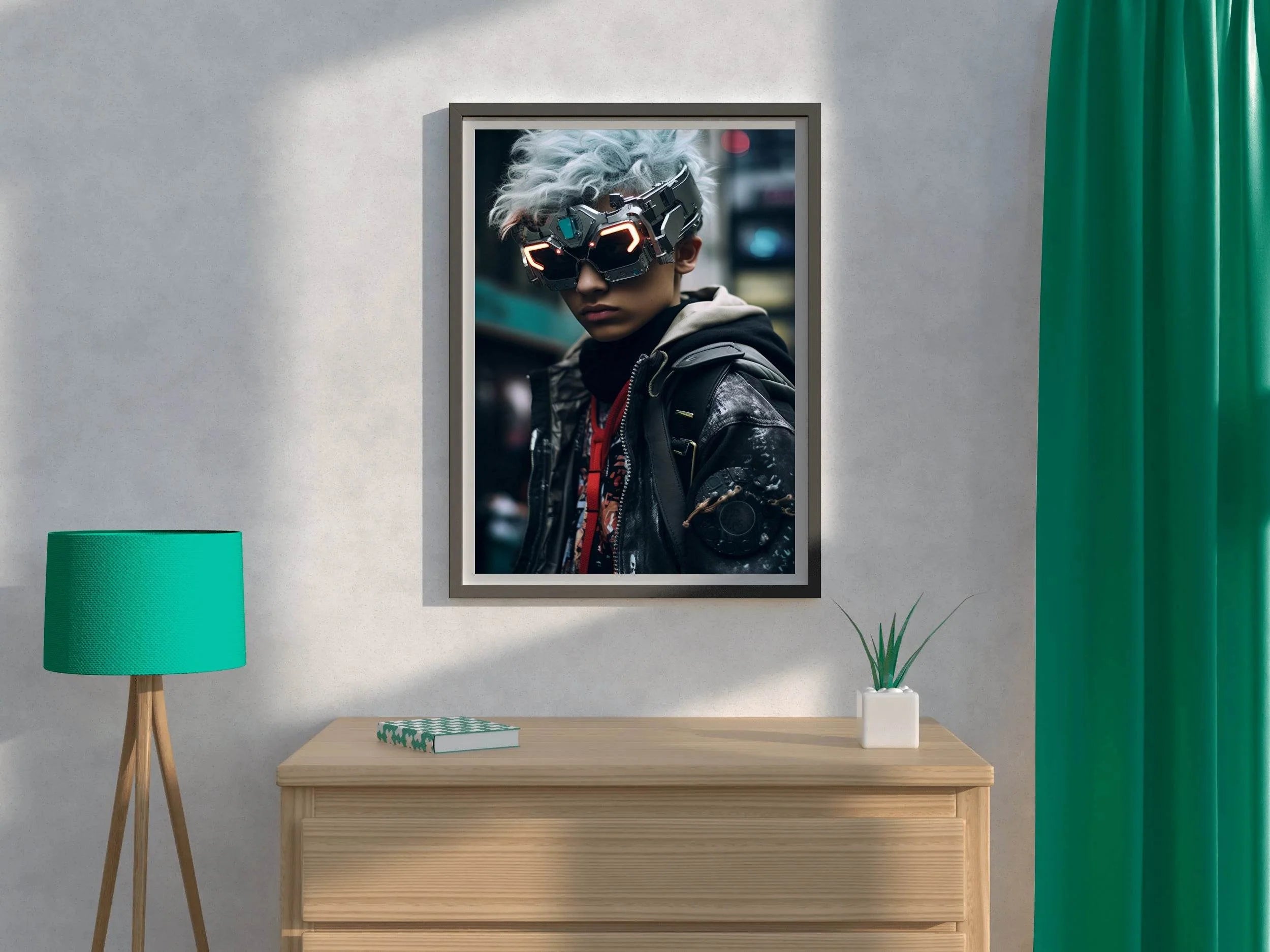 Avatar Boy Cyberpunk Wall Art - beink online art store
