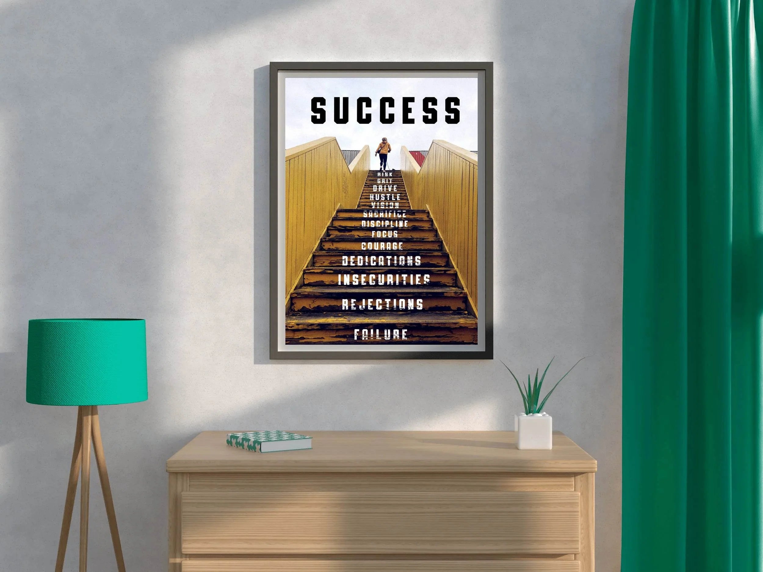 Journey To Success Motivational Wall Art - beink online art store