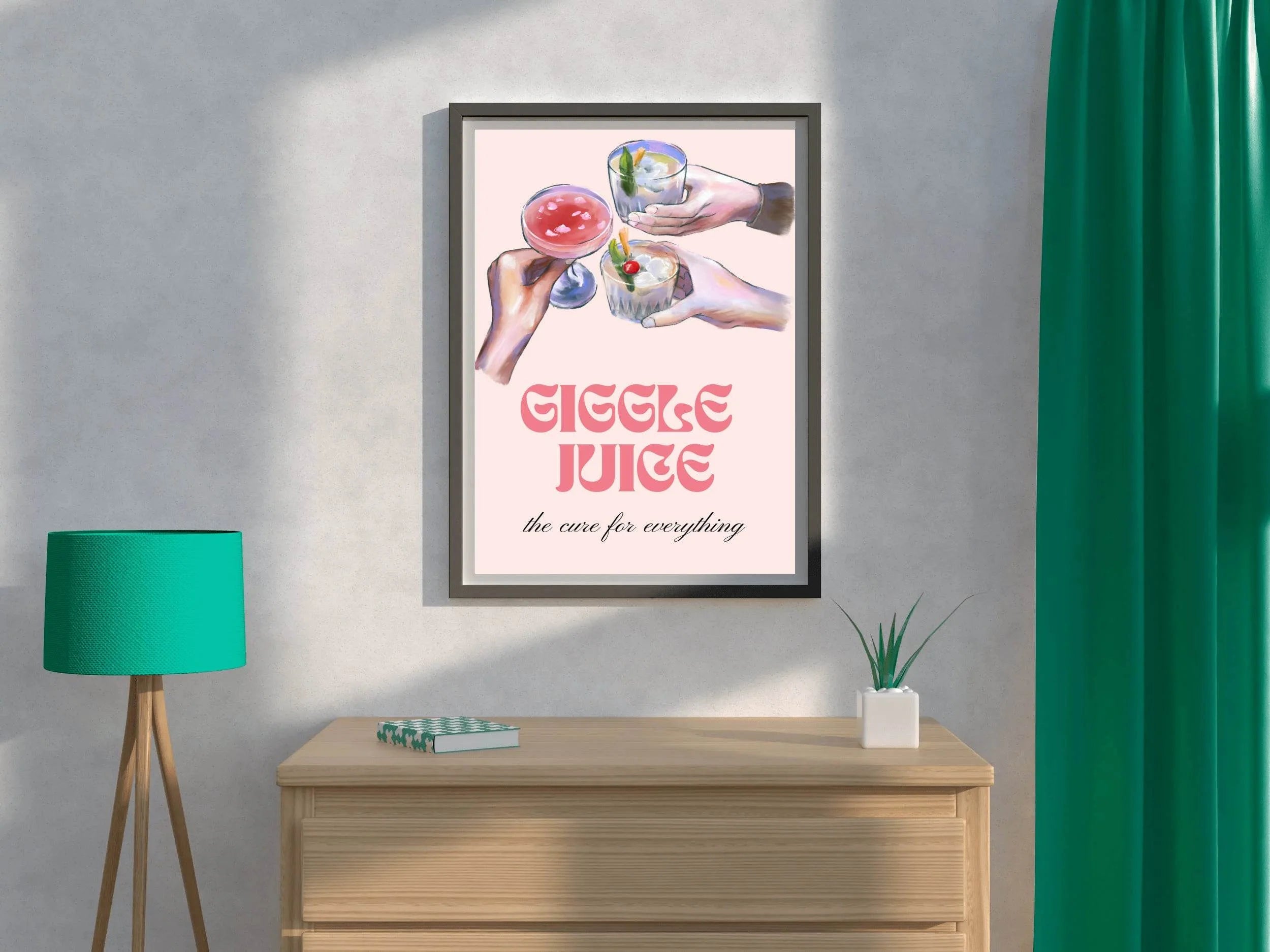 Giggle Juice Wall Art - beink online art store