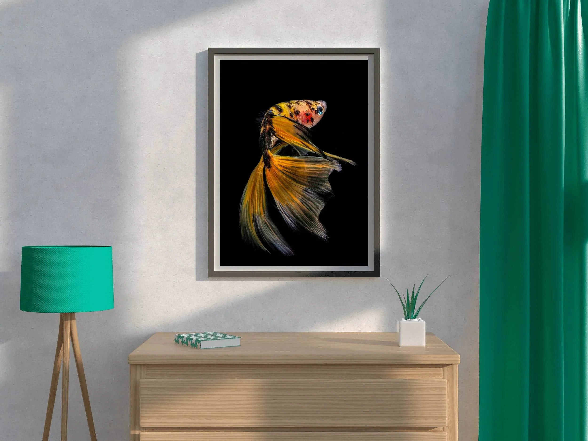 Siamese Fighting Fish Picture Wall Art - beink online art store