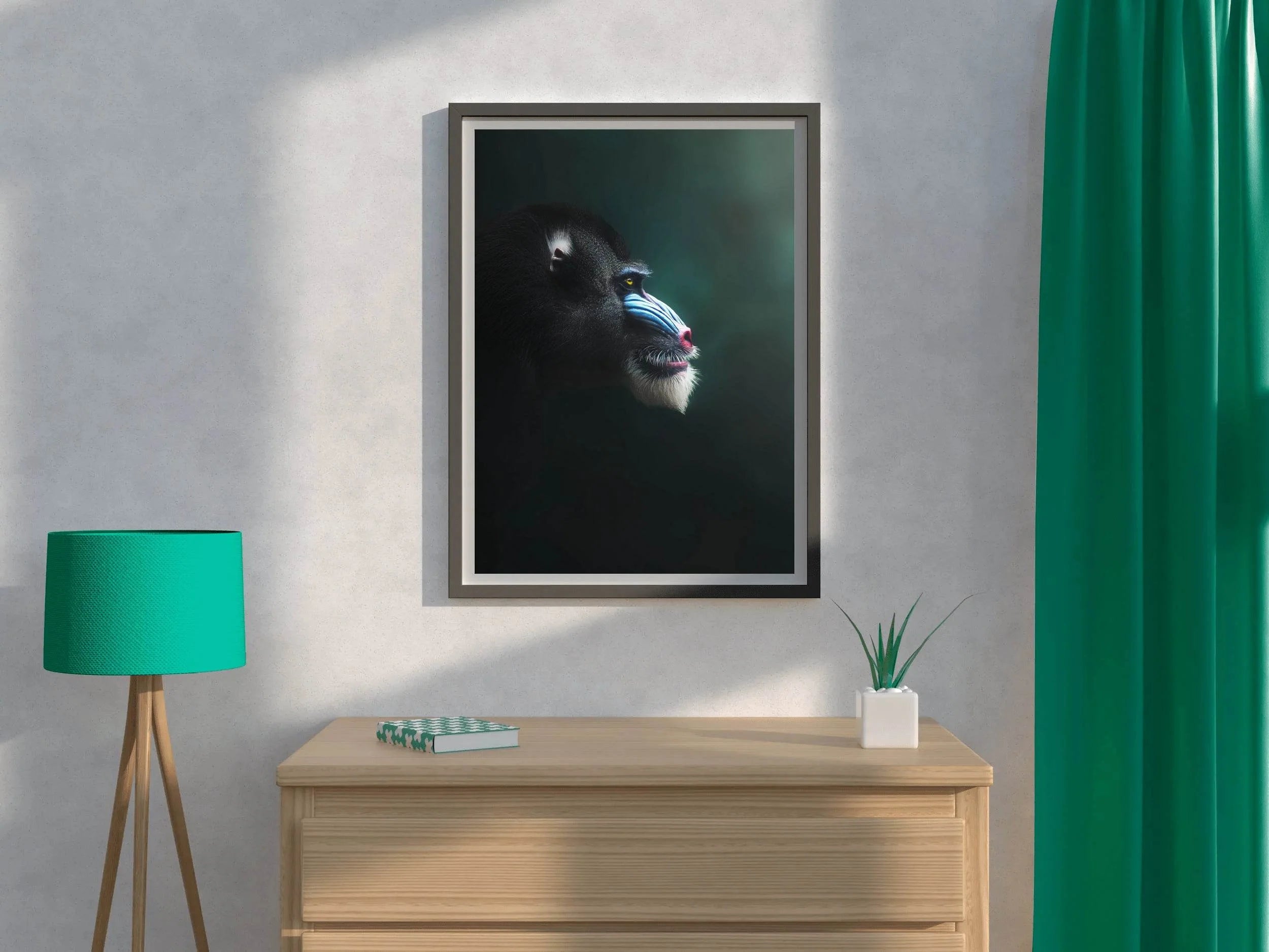 Mandrill Monkey Animal Wall Art - beink online art store
