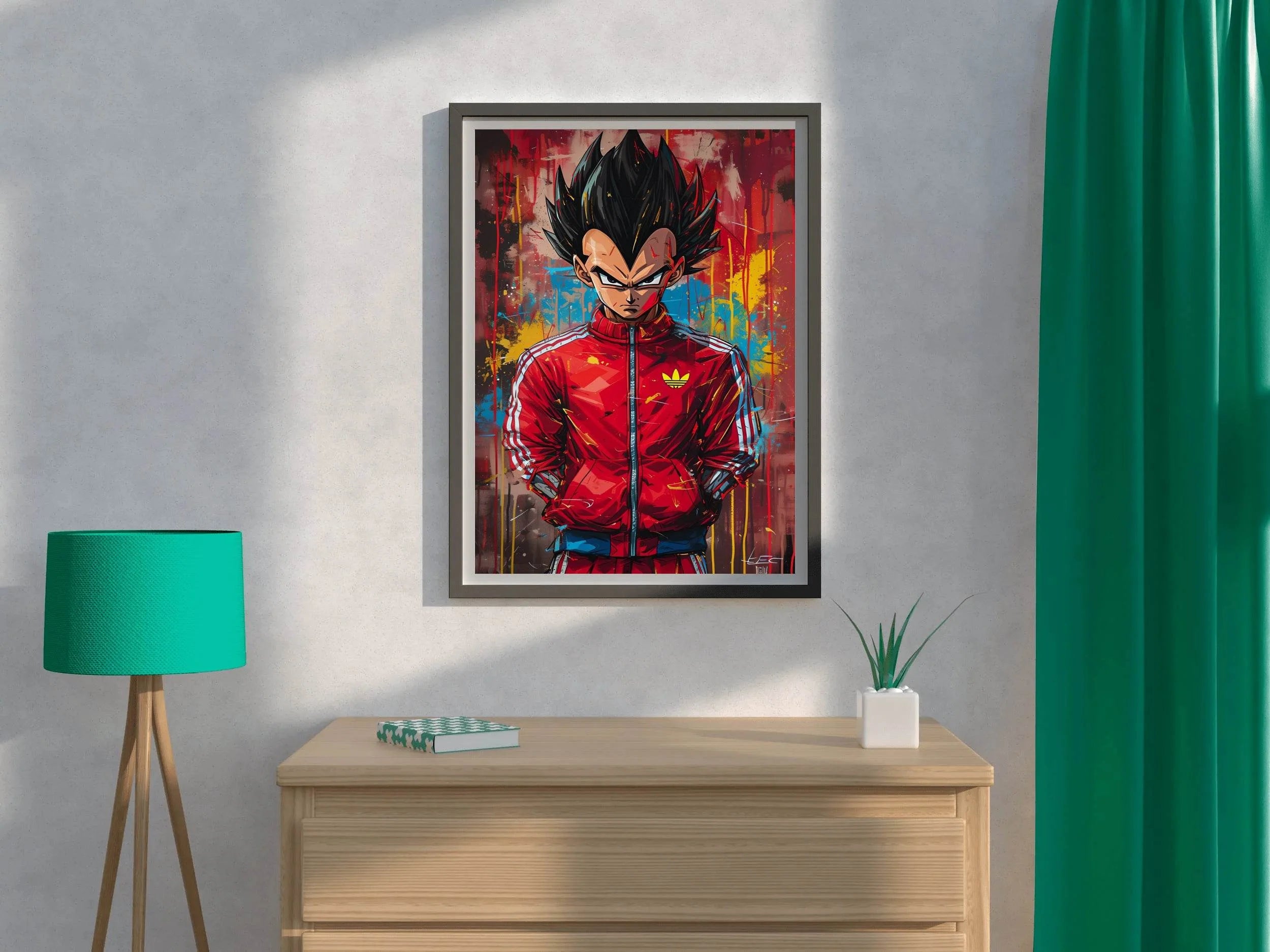 Painting of Vegeta-The Dragon Ball Anime - beink online art store