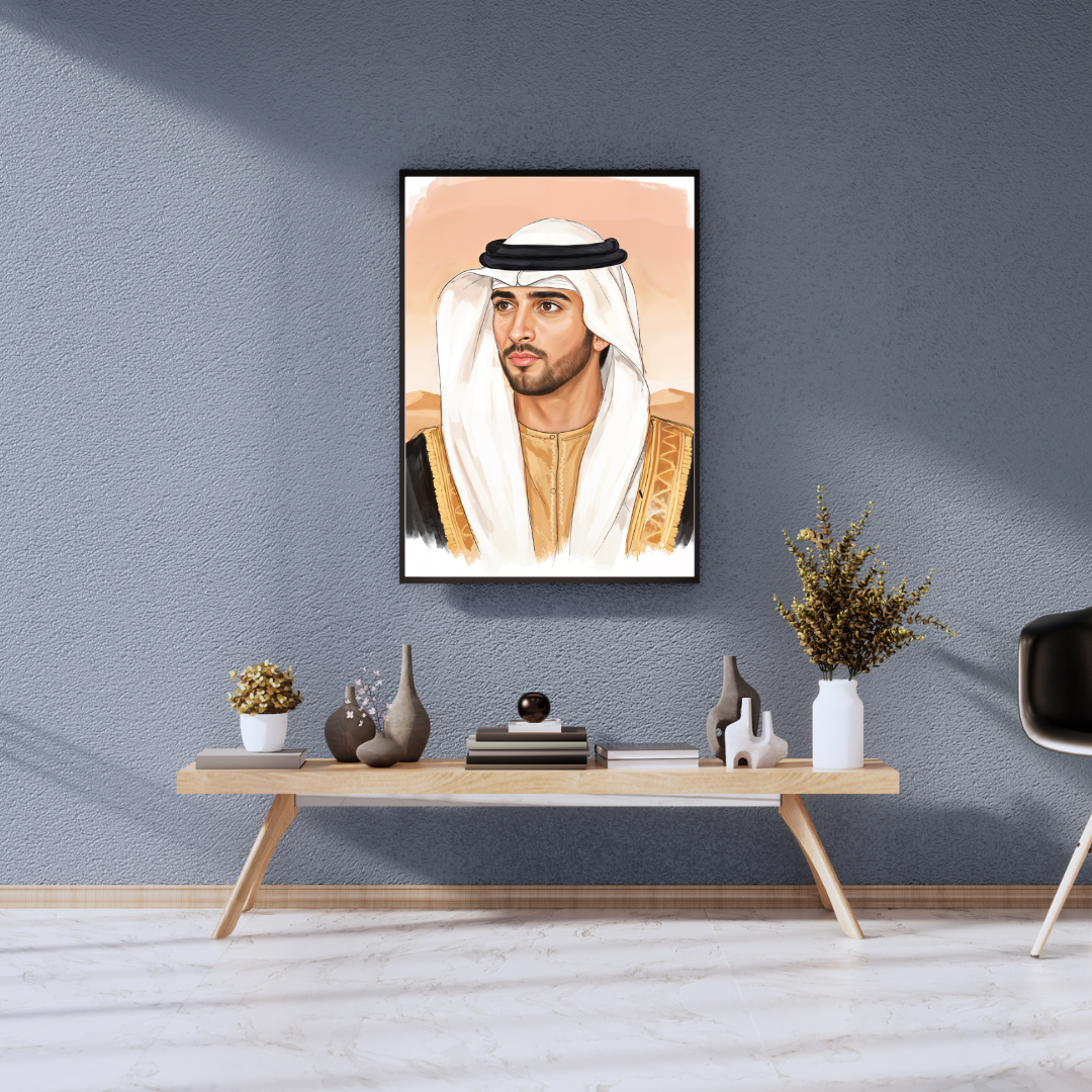 His Highness Sheikh Hamdan bin Mohammed bin Rashid Al Maktoum Artwork 4