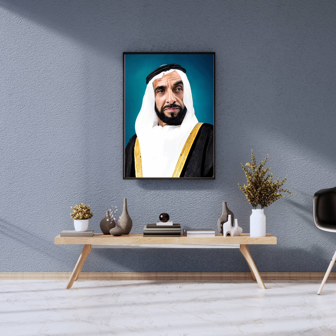 His Highness Sheikh Zayed Bin Sultan Al Nahyan Art Print 2