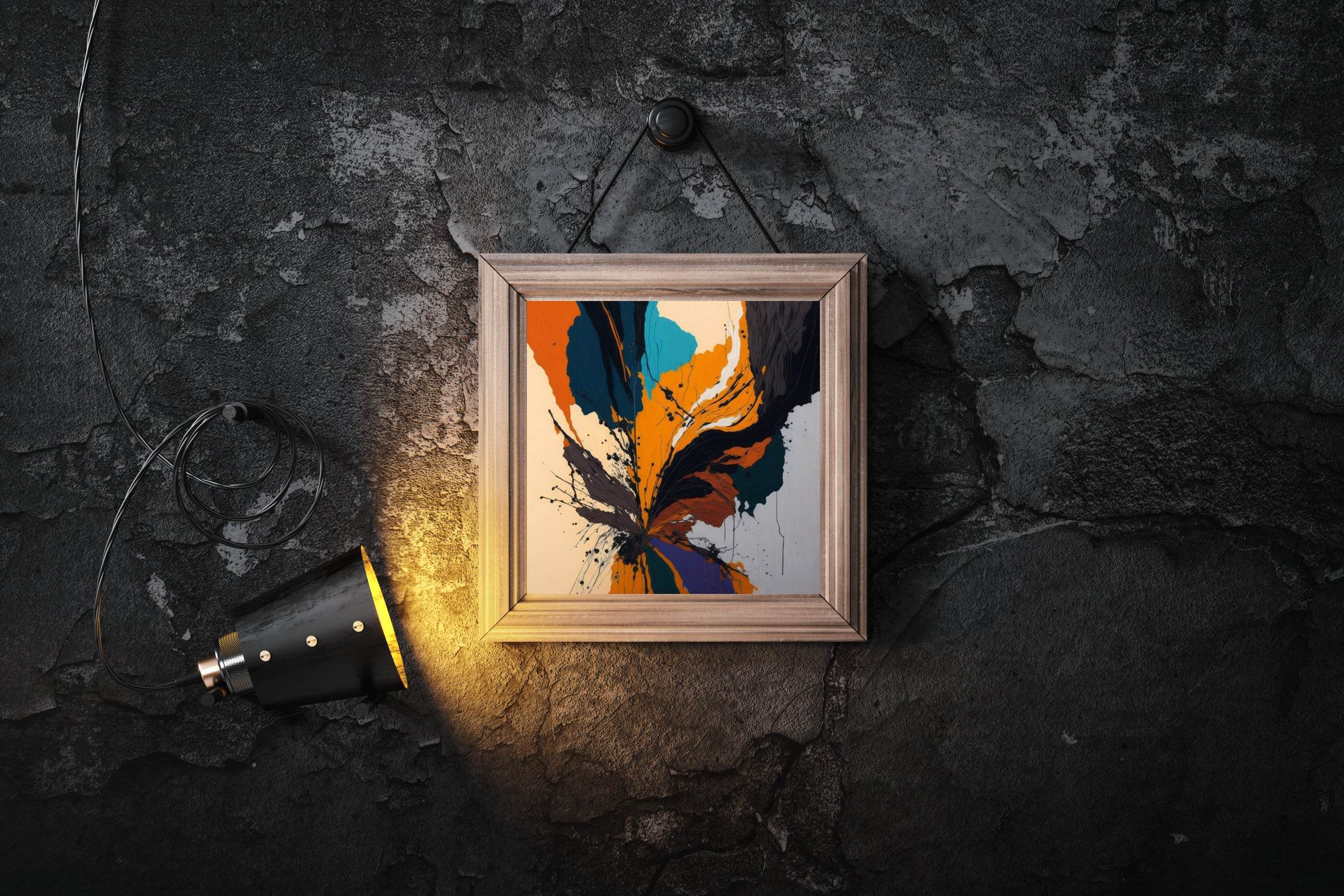 Bold Hand Oil Paint Abstract Wall Art - beink online art store