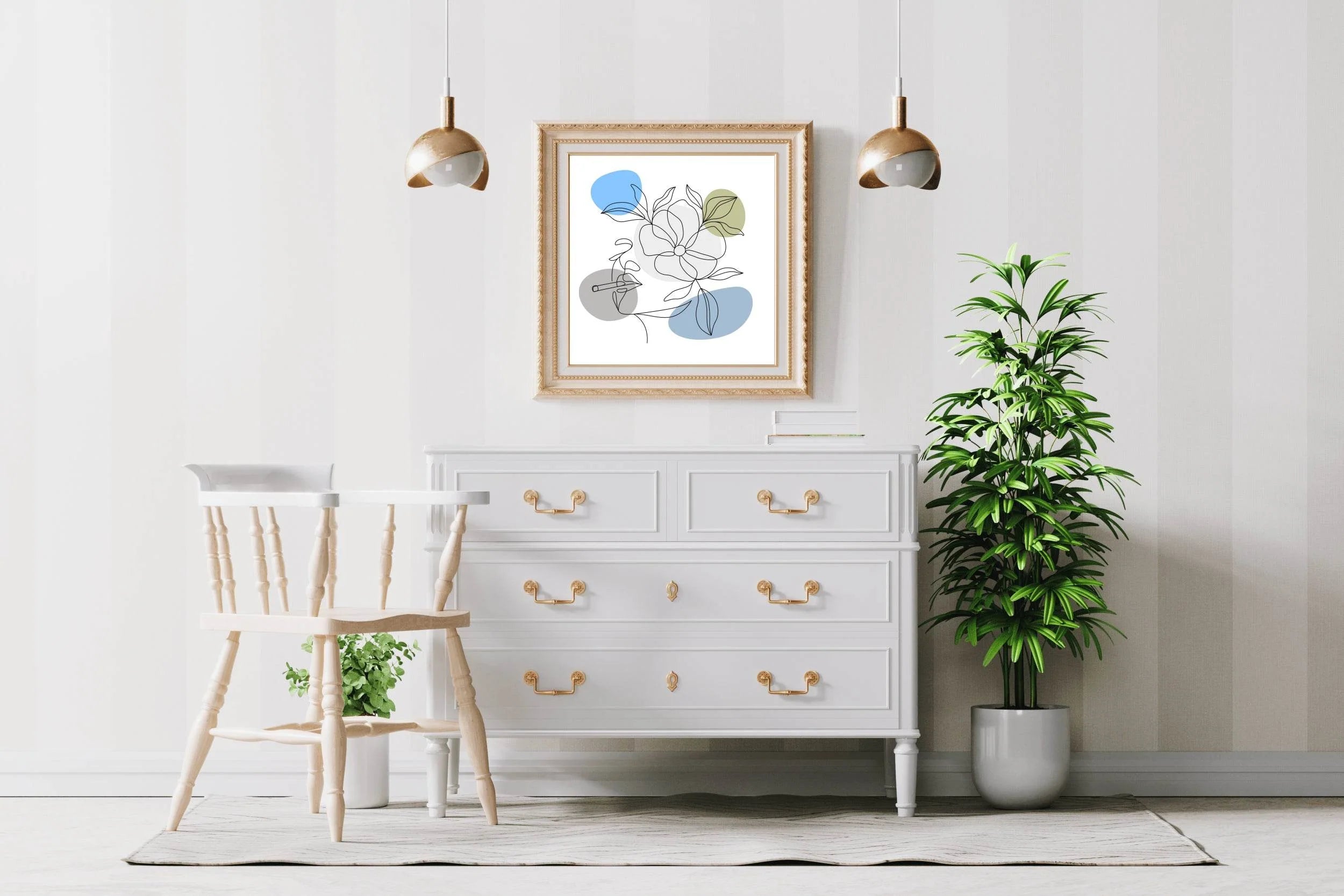 Beautiful Gardenia Flower Wall Art - beink online art store