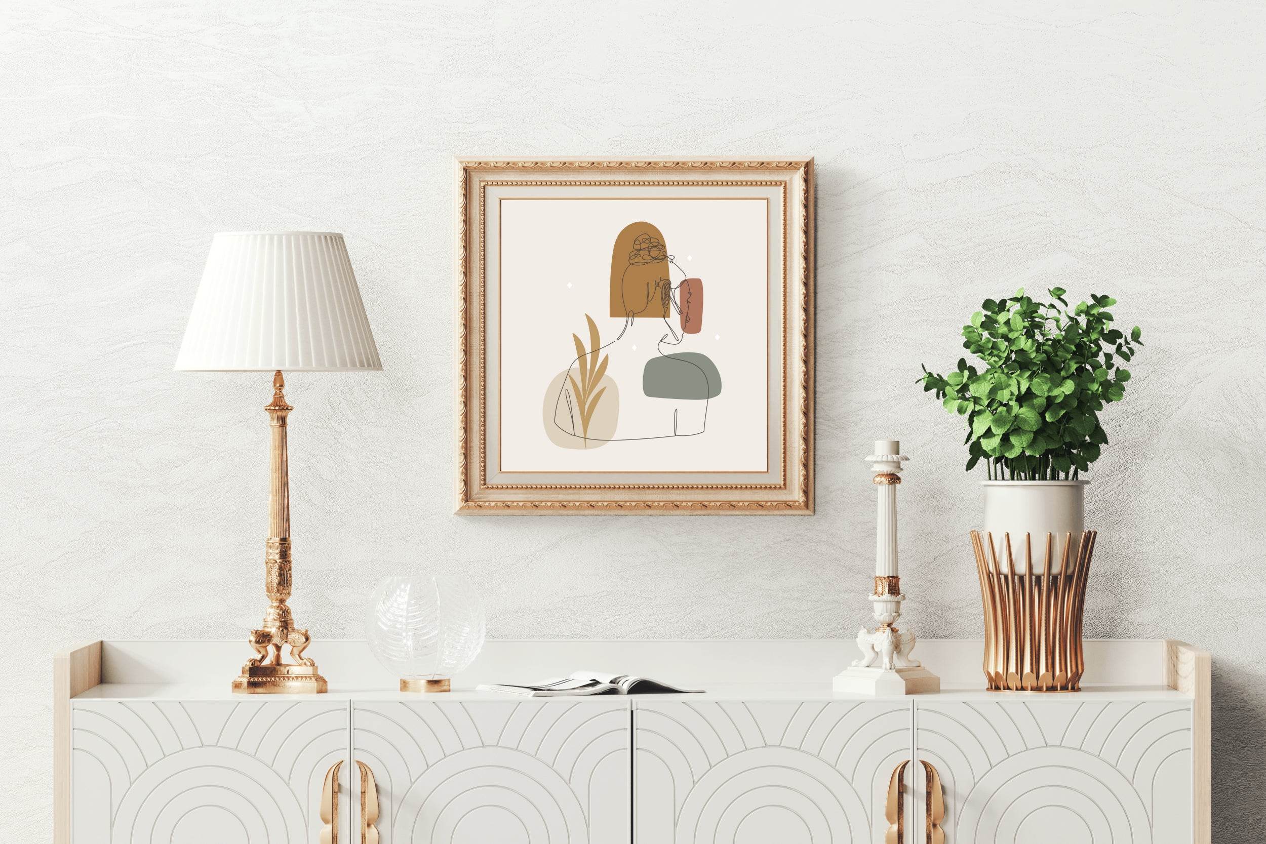 Behind The Beautiful Body of Woman Wall Art - beink online art store
