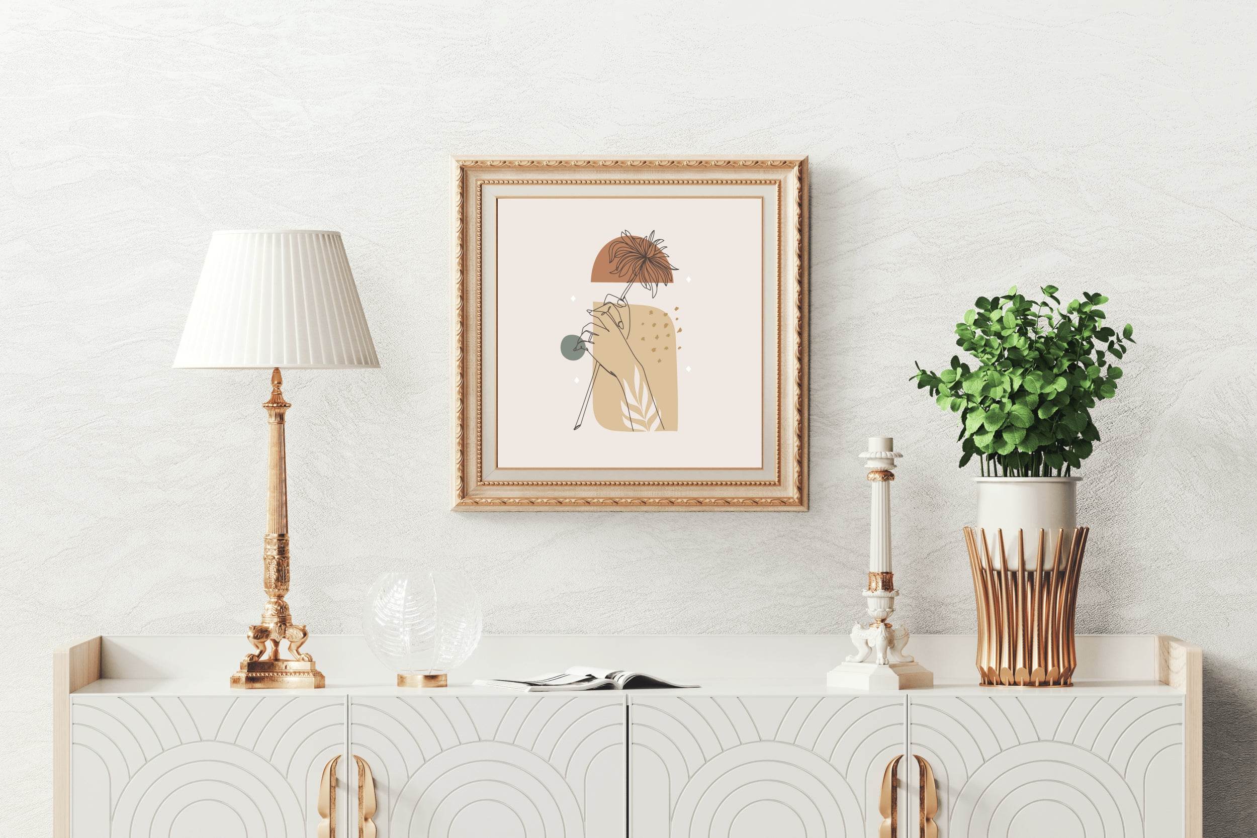 Chrysanthemum in Hand Wall Art - beink online art store