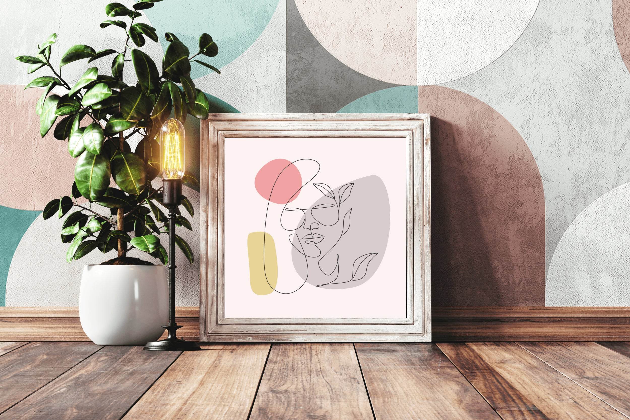 Women Minimal And Flower Line Art - beink online art store